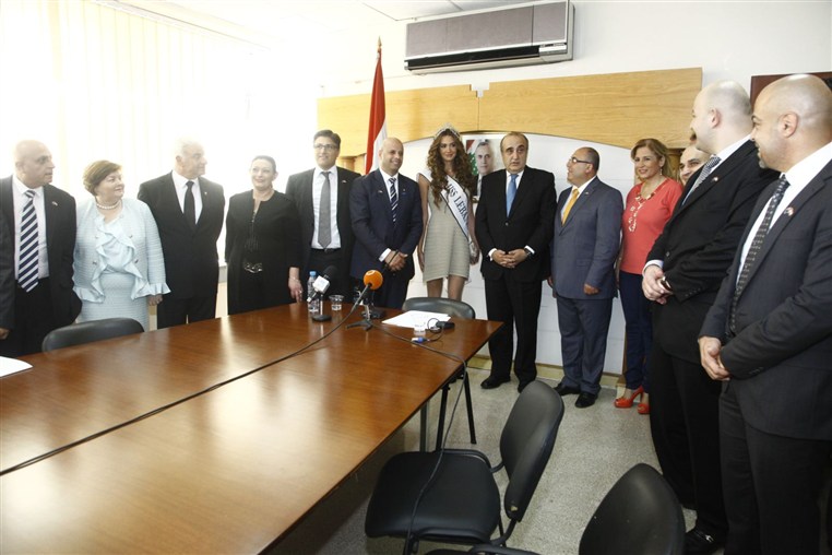 Rina Chibani Miss Lebanon & Minister Abboud